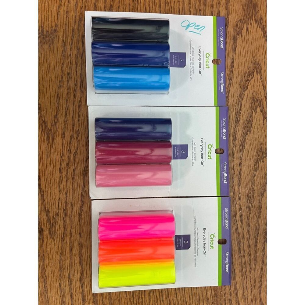 Cricut strong bond everyday iron on set x 3 packs